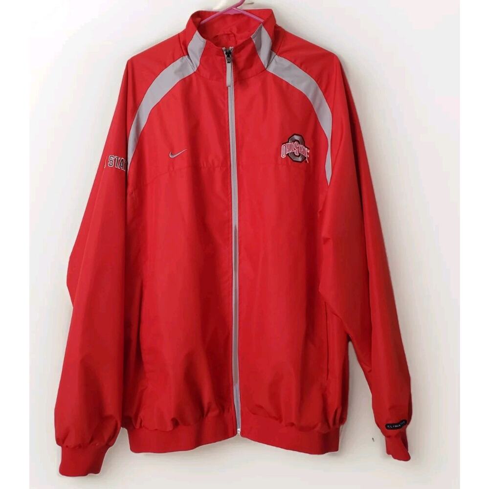 Ohio State Buckeyes Windbreaker Jacket Nike Full Zip BIG TEN FOOTBALL Men’s XL